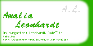 amalia leonhardt business card